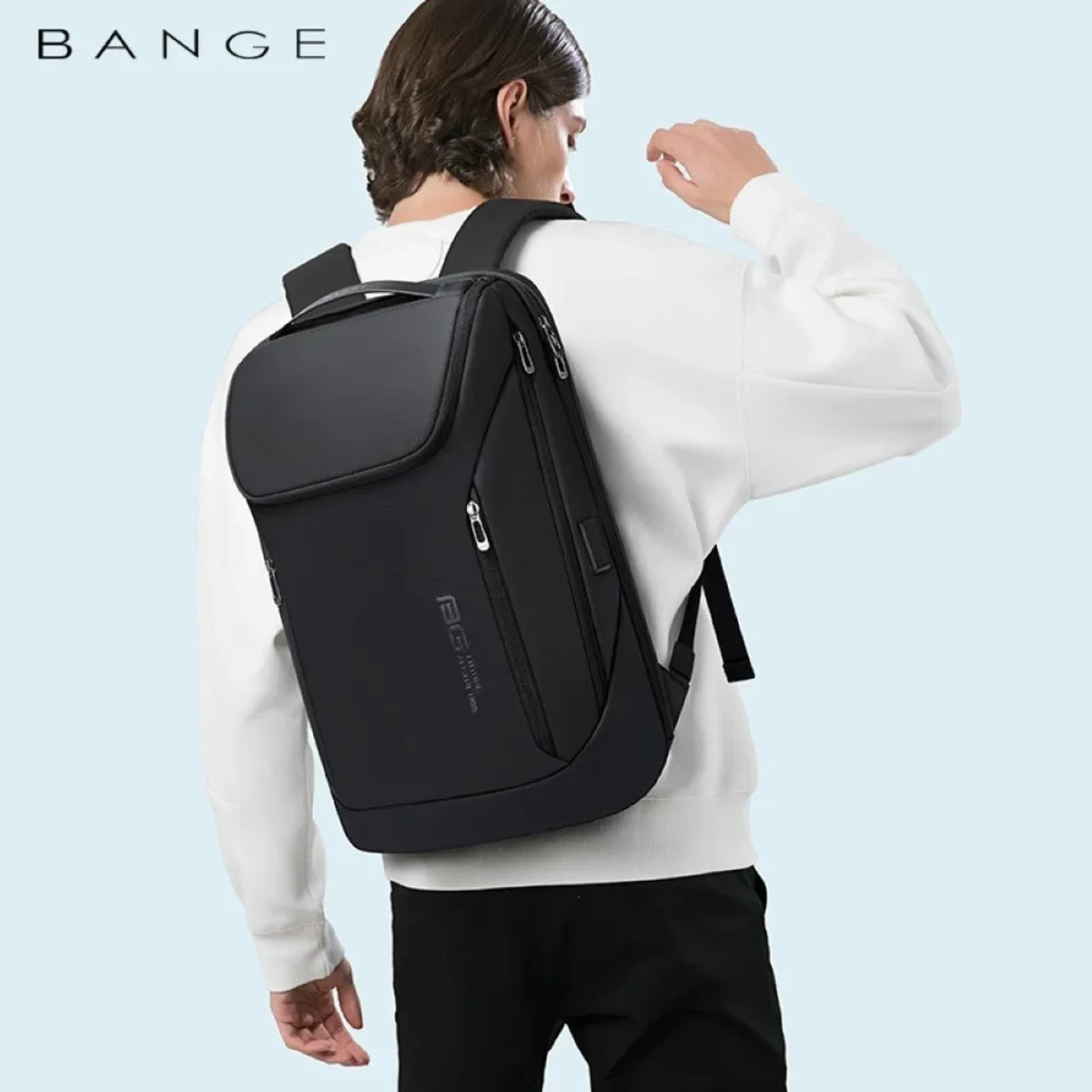 Bange Bg 2517 Premium Backpack Usb Charging With Charging The Steal Water Repilate Fabric Laptop Bag