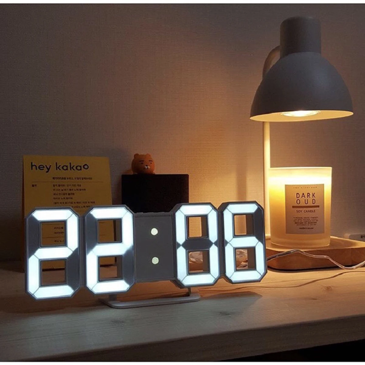 3D Digital Wall Clock LED Table Clock Time